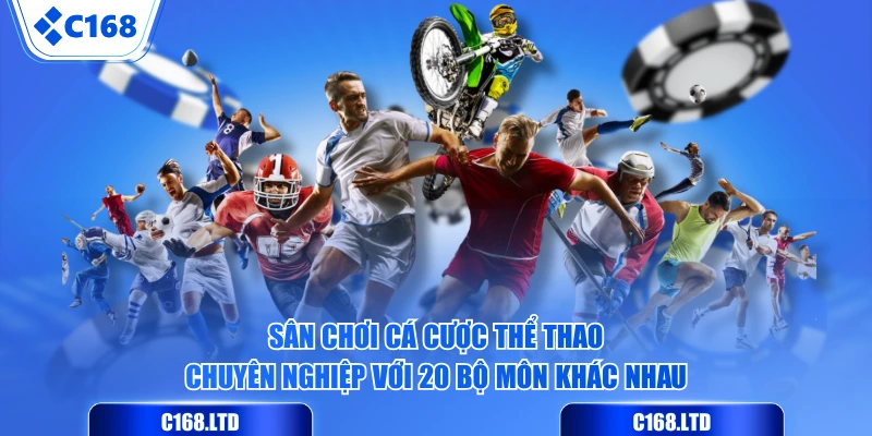 Sân chơi cá cược thể thao chuyên nghiệp với 20 bộ môn khác nhau